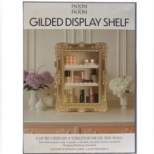 New in box Gold Gilded Glam Display Shelf Viral on Tik Tok